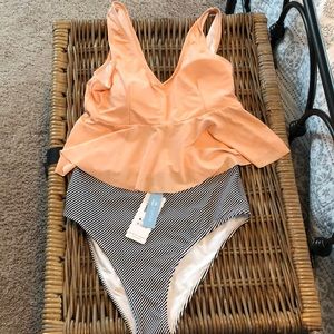 Brand New CupShe high waisted swim suit